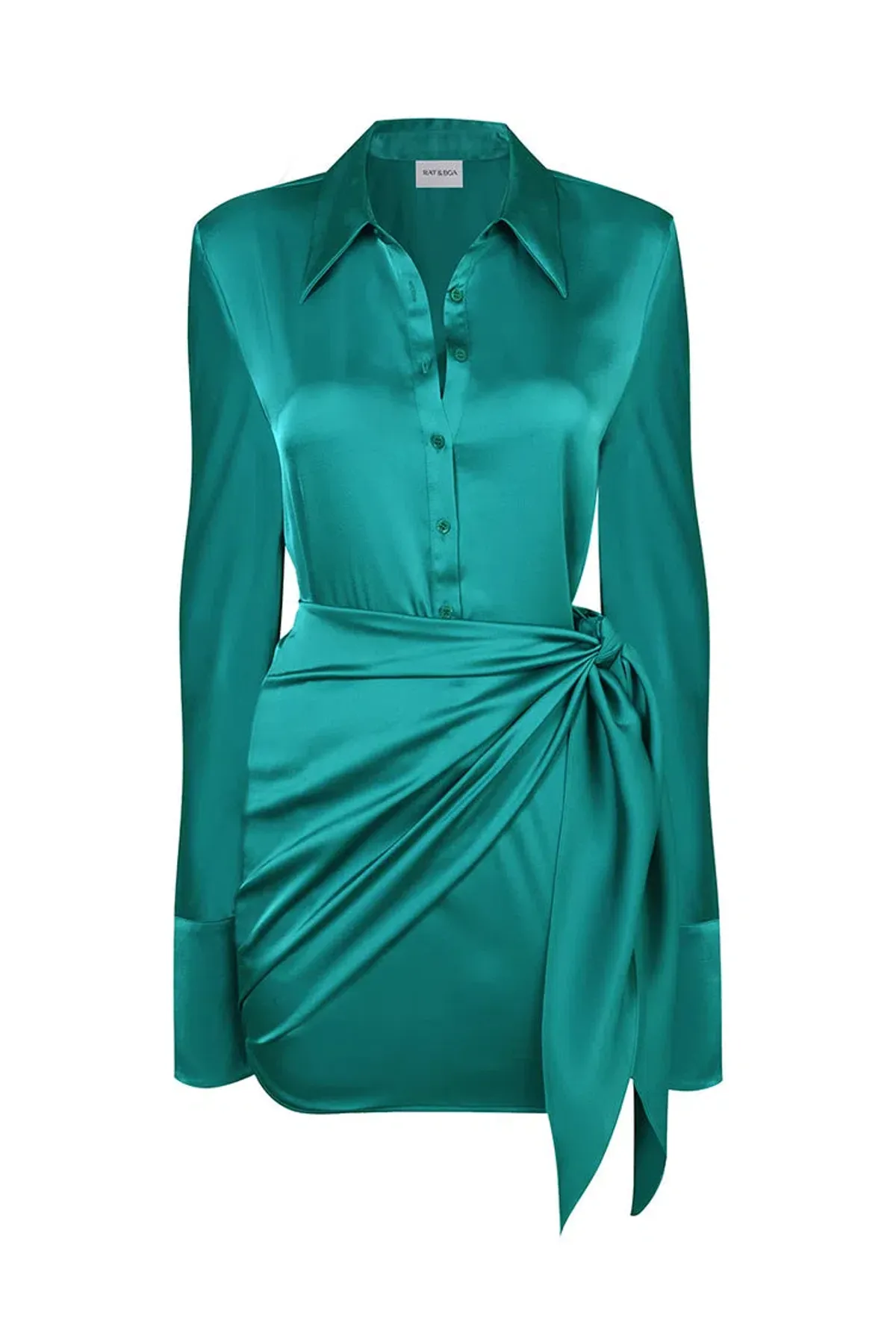 Rat & Boa Alanis Mini Dress Emerald Size M /Au 10 - Image 5