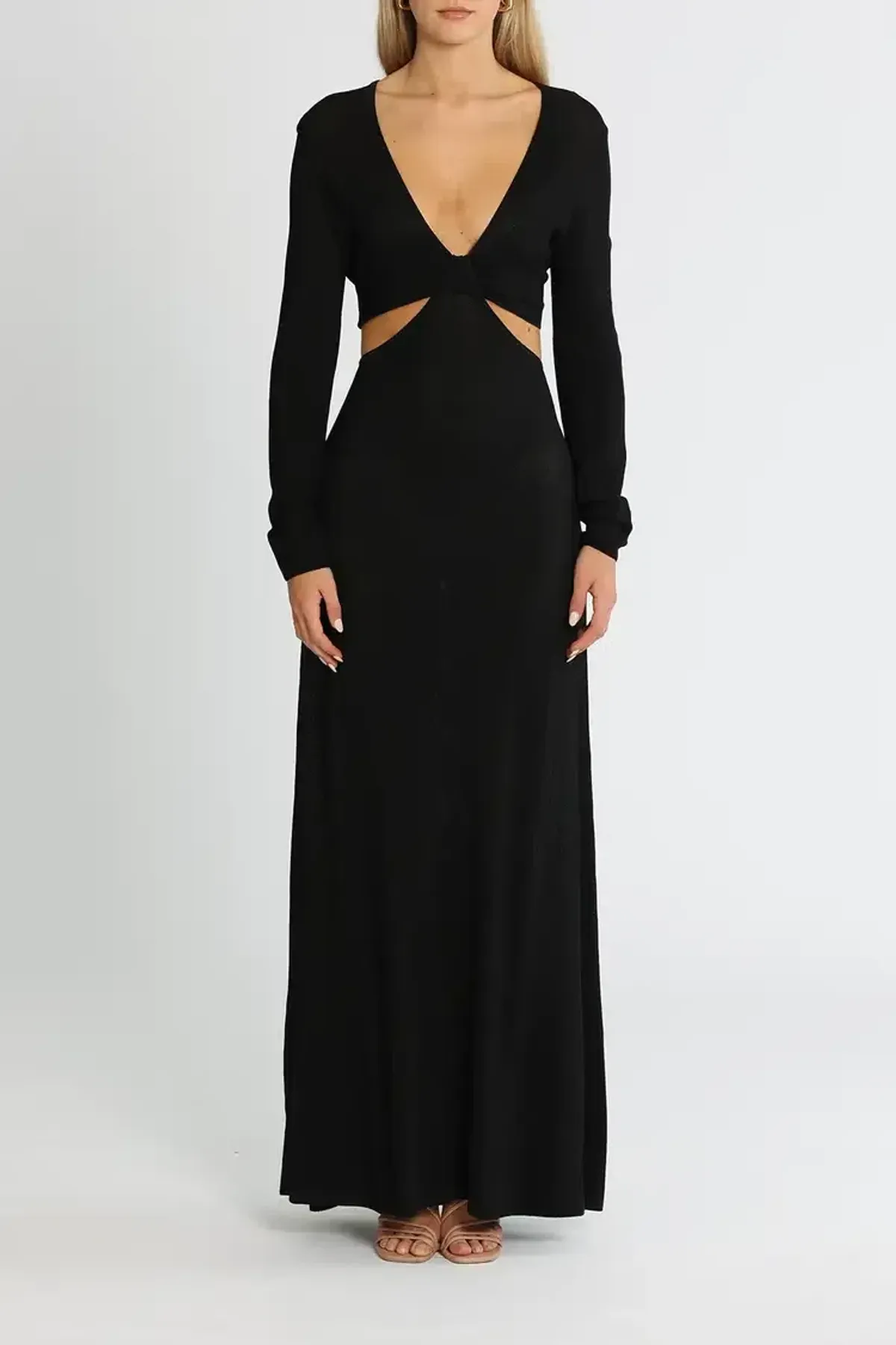 Camilla and Marc Alvar Knit Dress Black Size AU 8 - Image 1