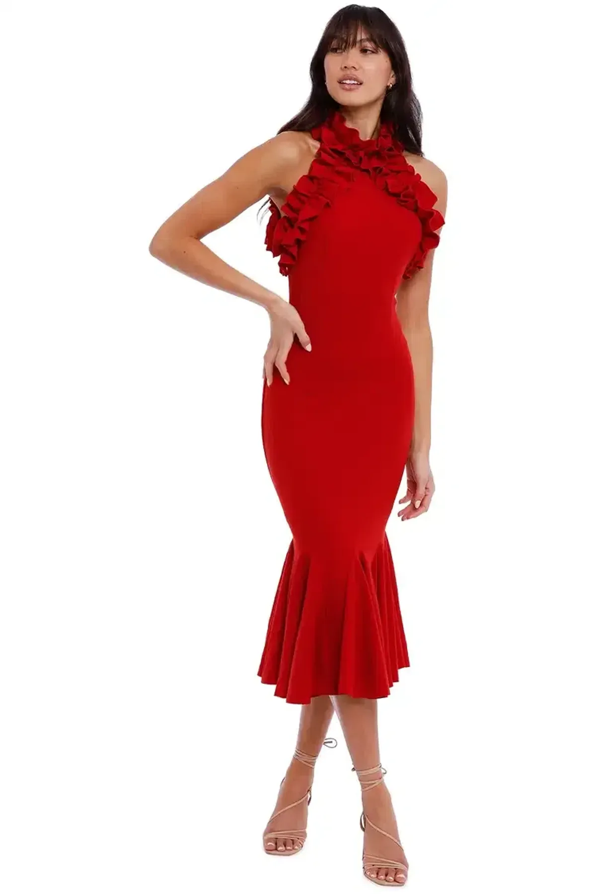 Elliatt Composure Dress Scarlet Red Size AU 10 - Image 1