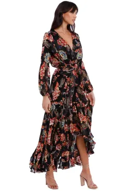 Elliatt Balance Dress Black Print Size AU 8 for rent on The Volte - image 2