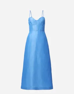Viktoria & Woods Cornucopia Midi Dress Blue Size 14 for rent on The Volte - image 4