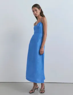 Viktoria & Woods Cornucopia Midi Dress Blue Size 14 for rent on The Volte - image 1