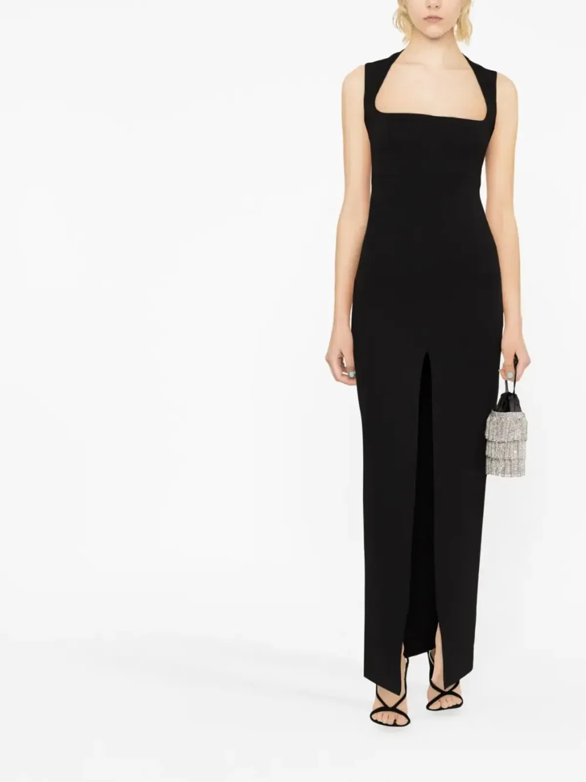 Solace London Sofia Maxi Dress in Black Size 10 - Image 1