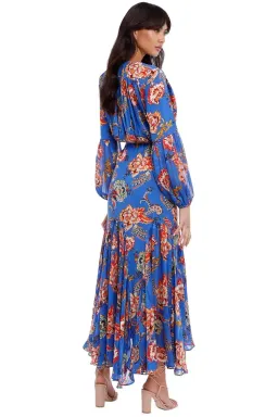 Elliatt Balance Dress Blue Multi Print Size 14 for rent on The Volte - image 5