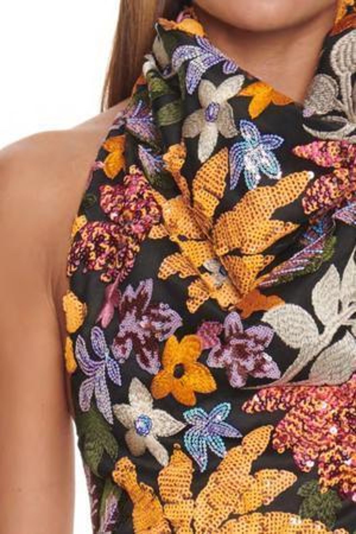Eliya the Label Malika Dress Sequin Multi Size 8 - Image 3