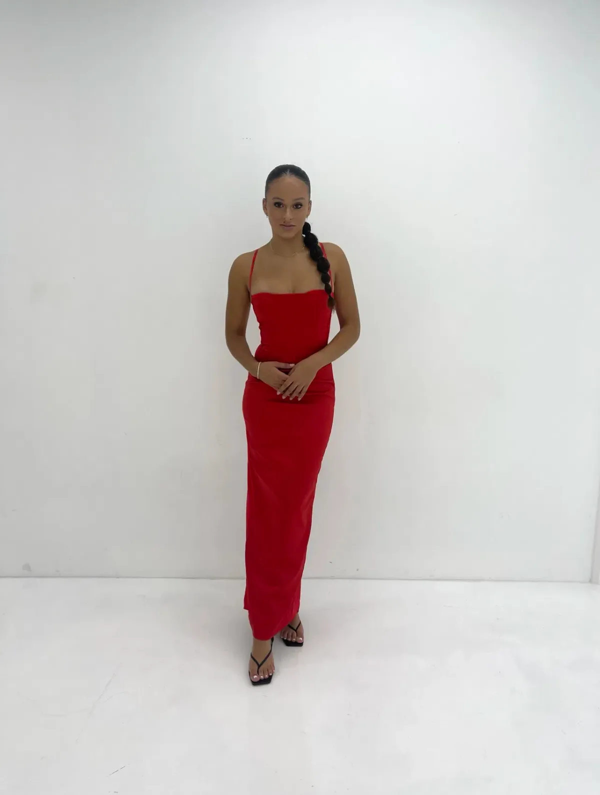 House of CB Shani Gown Red Size Small/Au 8 - Image 1