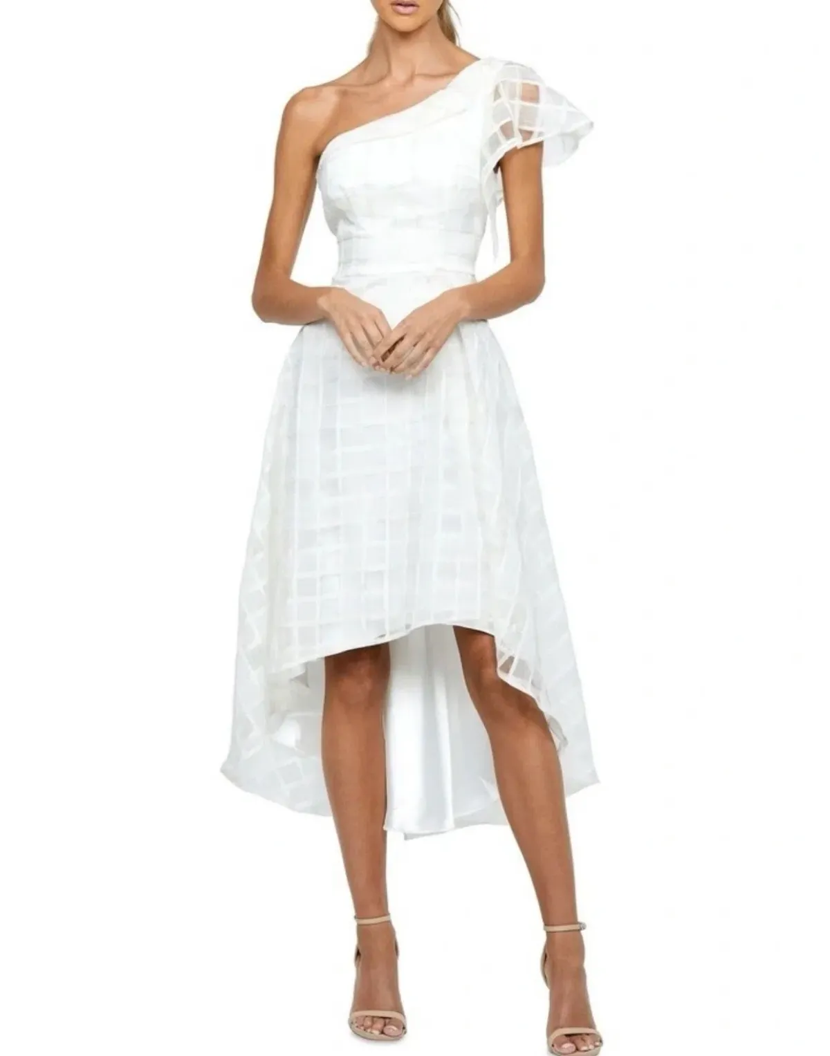 B by Bariano Luci One Should Flutter Sleeve Aline Dress - Image 1