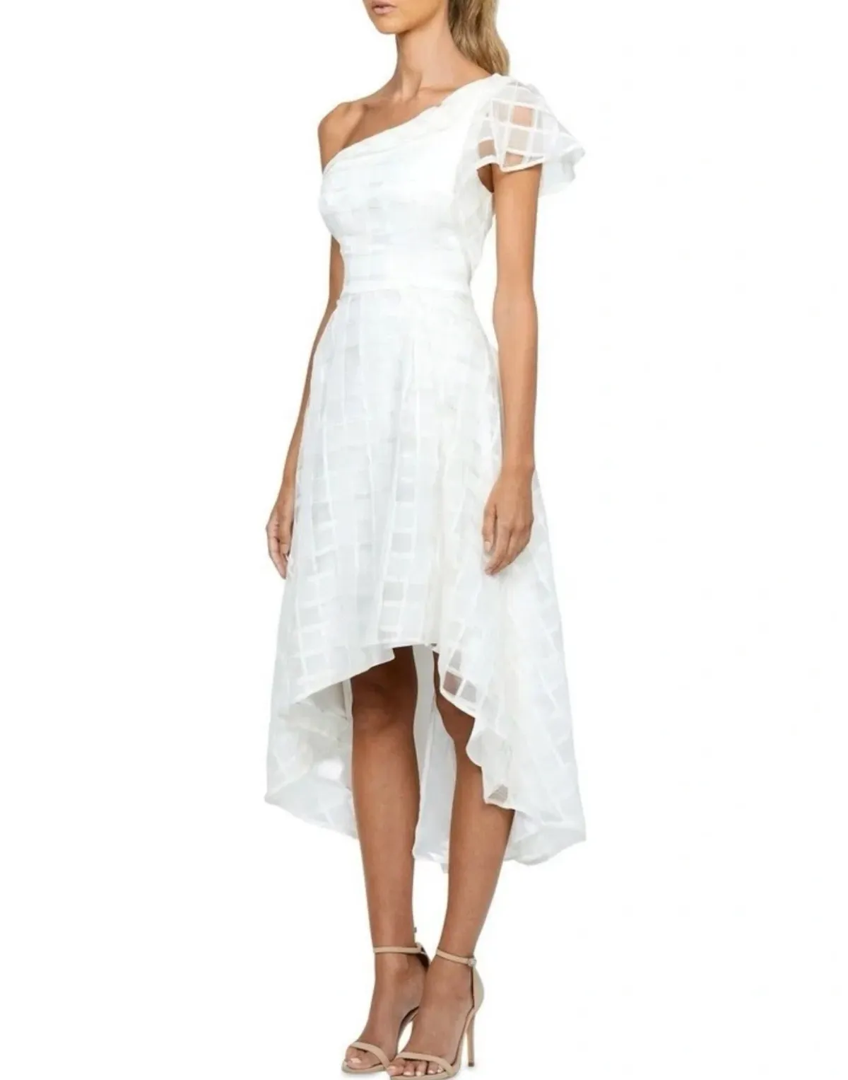 B by Bariano Luci One Should Flutter Sleeve Aline Dress - Image 3