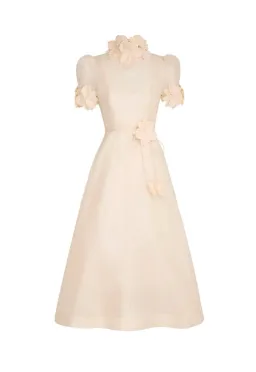 Zimmermann Luminosity Liftoff Midi Dress in Cream Size 2 /Au 12 for rent on The Volte - image 3
