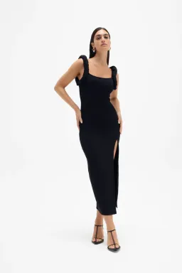 Rachel Gilbert Rosetta Dress Black Size M/Au 10 for rent on The Volte - image 1