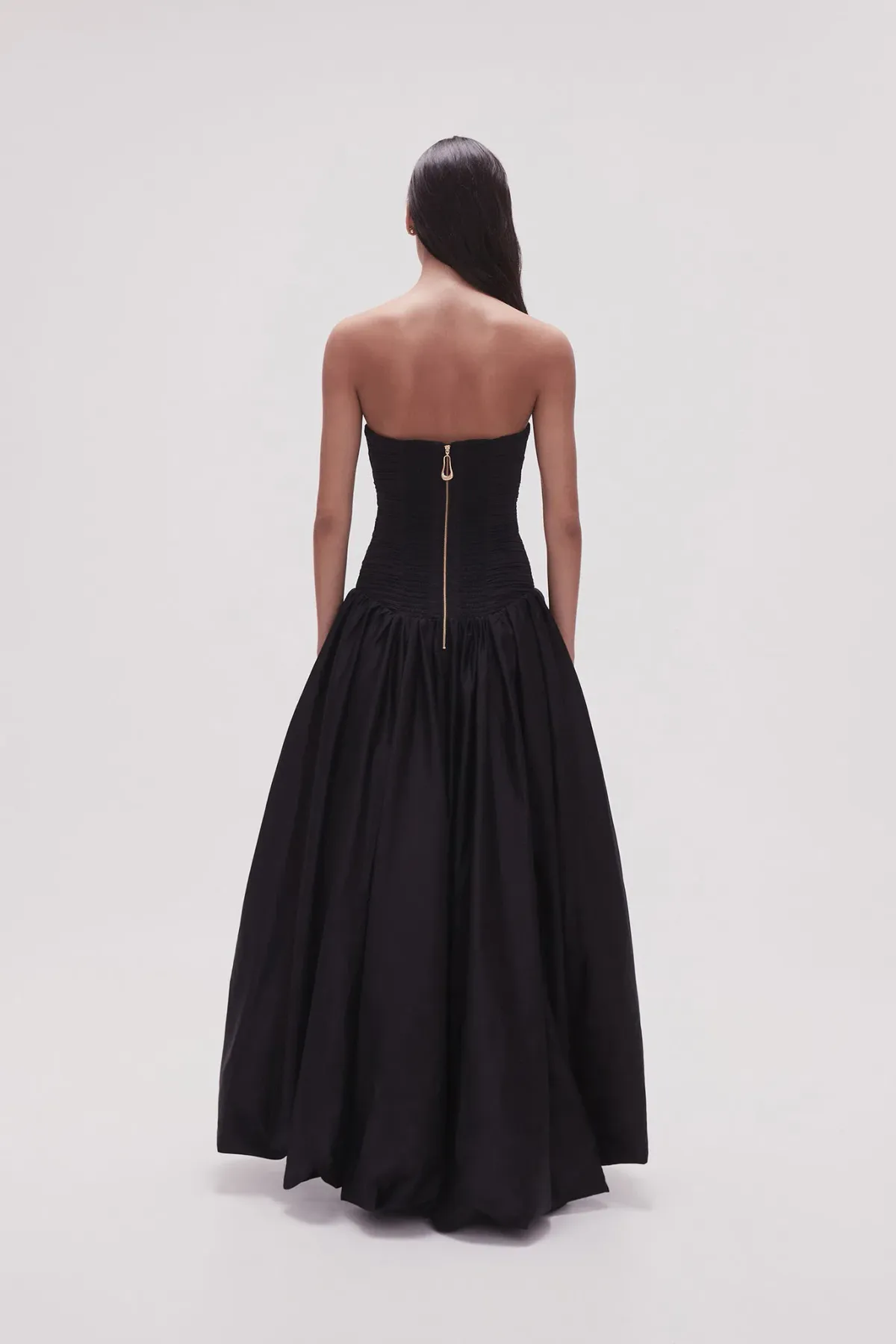 Aje Violette Bubble Hem Maxi Dress in Black Size 6 - Image 3