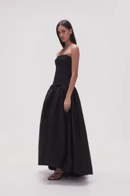 Aje Violette Bubble Hem Maxi Dress in Black Size 6 for rent on The Volte - image 2