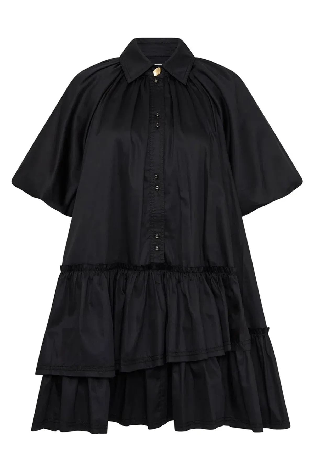 Aje Ambience Smock Mini Dress Black Size 4 - Image 5