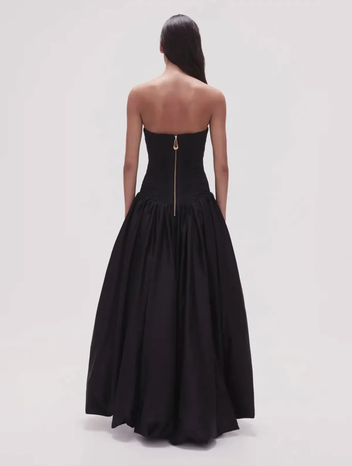 Aje Violette Bubble Hem Maxi Dress Black Size 4 - Image 3