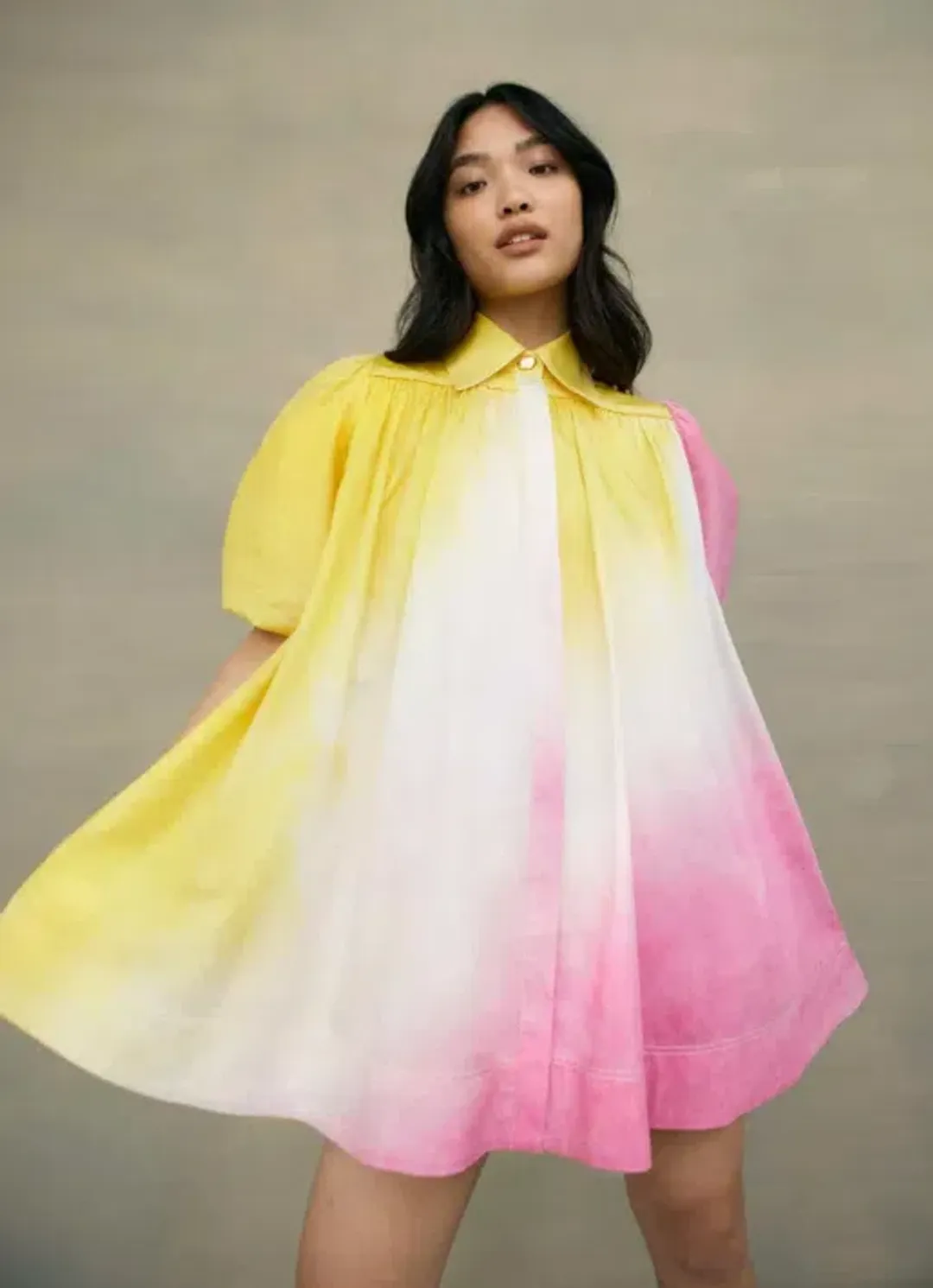 Aje Cloud Burst Smock Mini Dress Multi Size L / AU 12 for rent on The Volte - main image