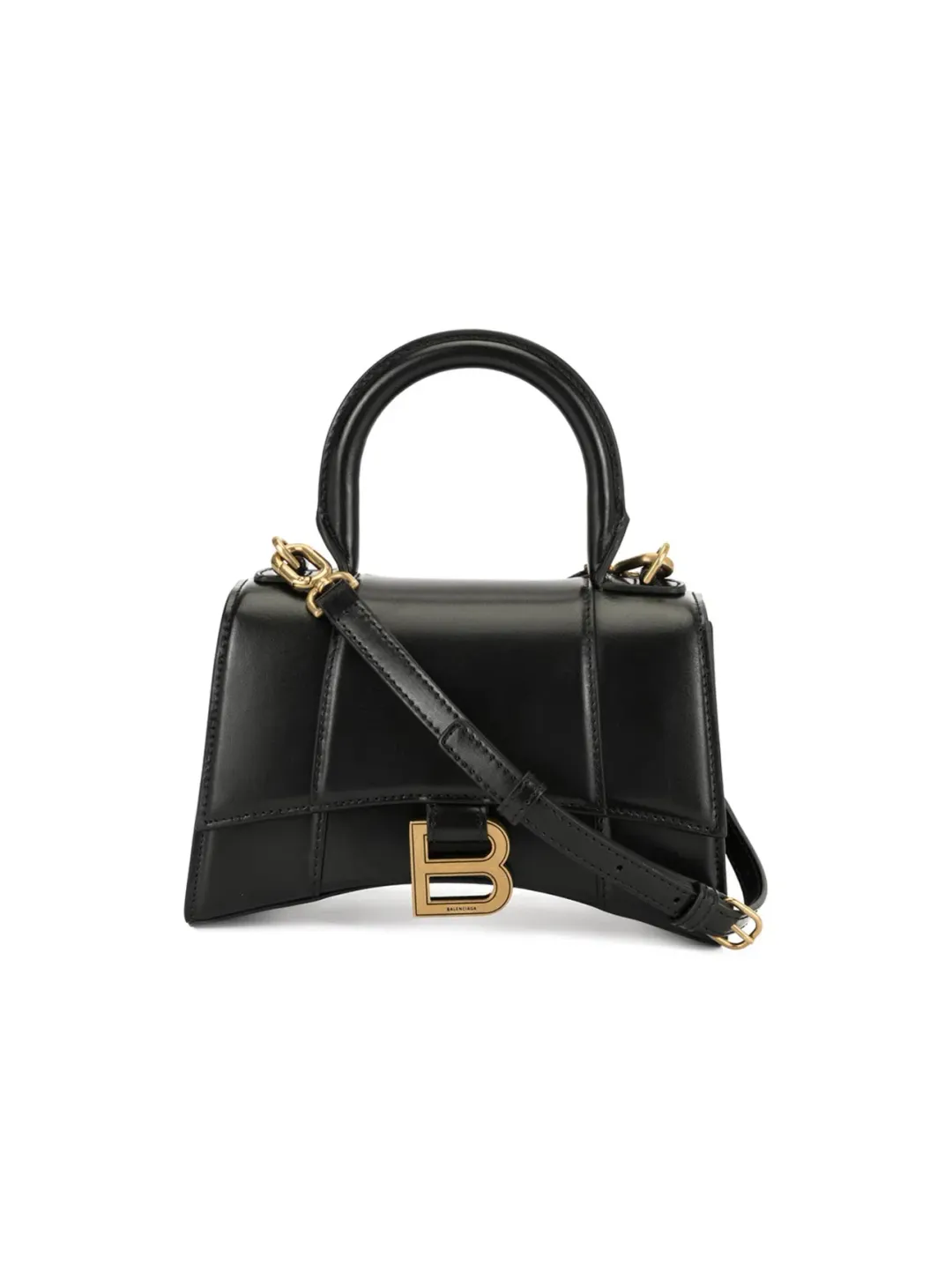 Balenciaga Hourglass Top Handle Bag Black Size XS for rent on The Volte - main image