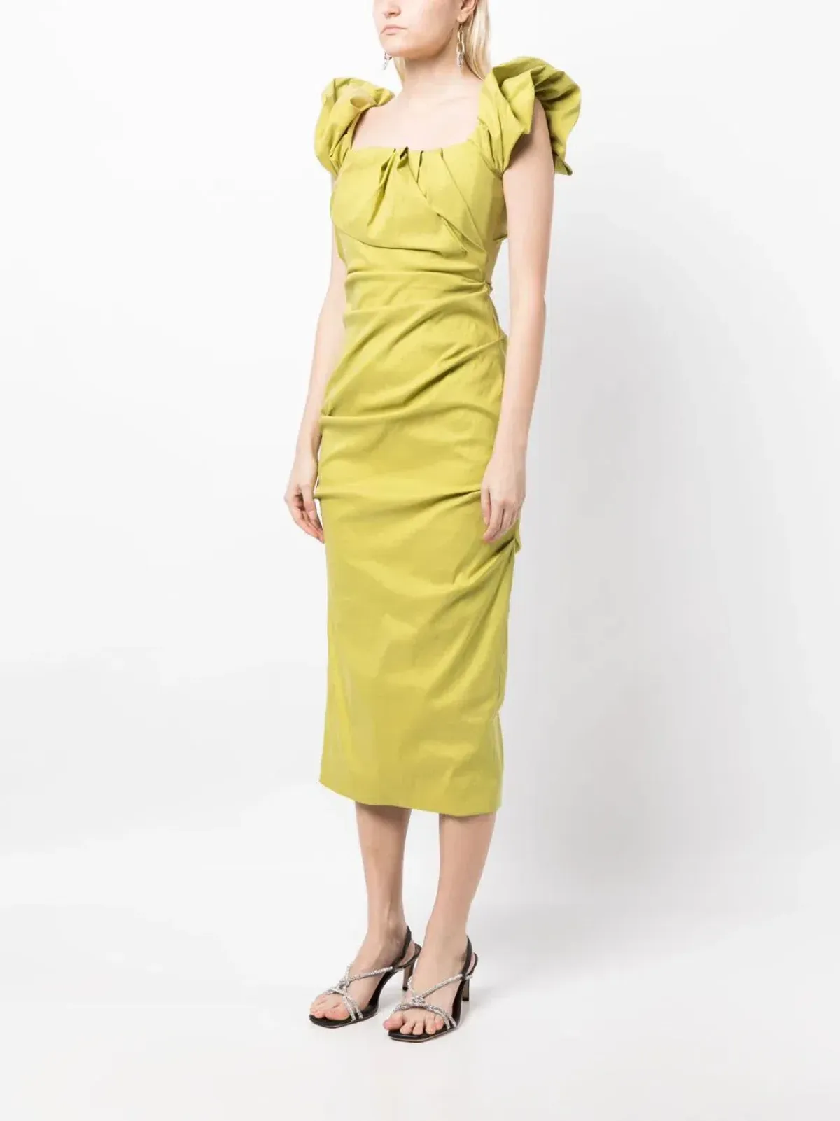 Rachel Gilbert Kalina Midi Dress Green Size 3 / AU 12 - Image 1