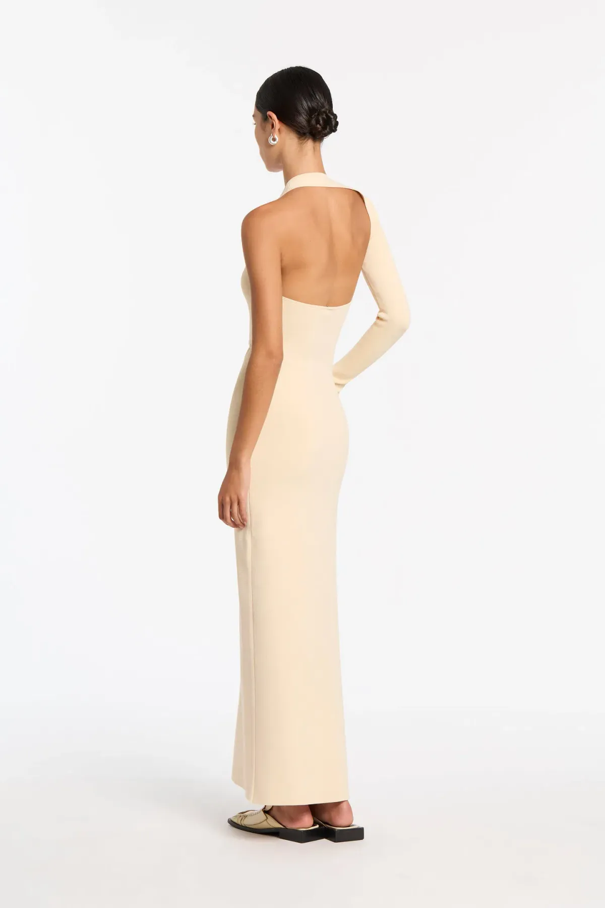 Sir The Label Manifesto Sleeve Midi Dress Butter Size 10 - Image 3