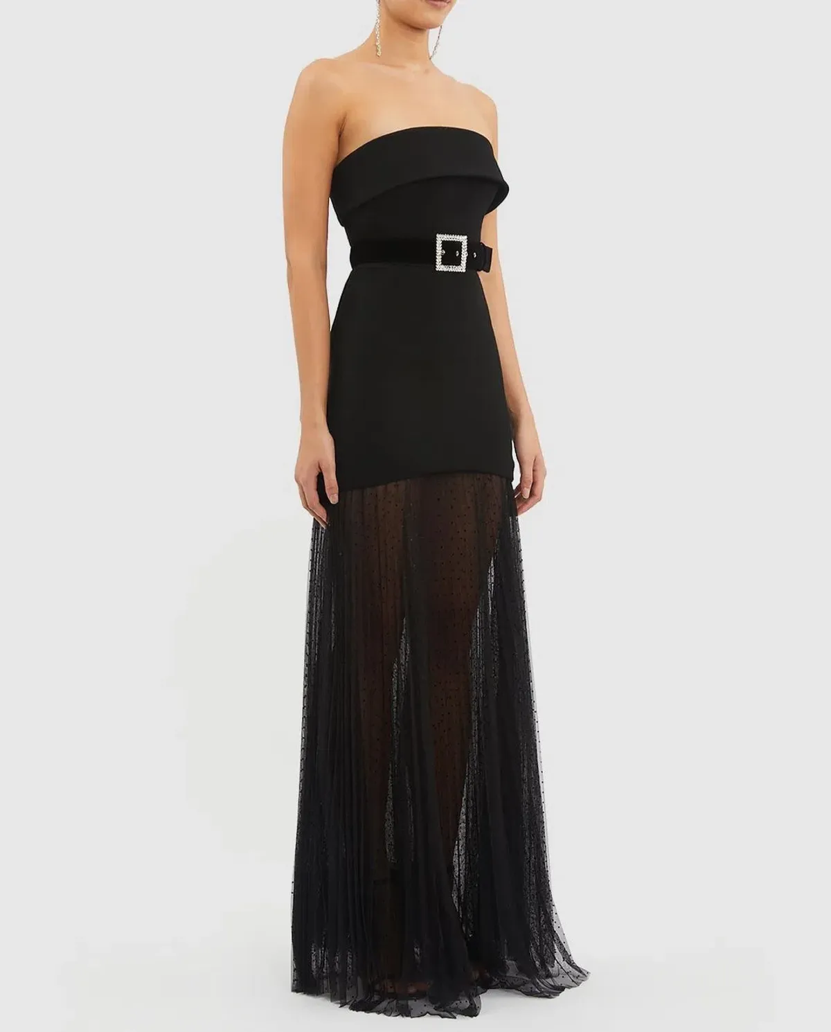 Rebecca Vallance Yvonne Strapless Gown Black Size 6 - Image 2