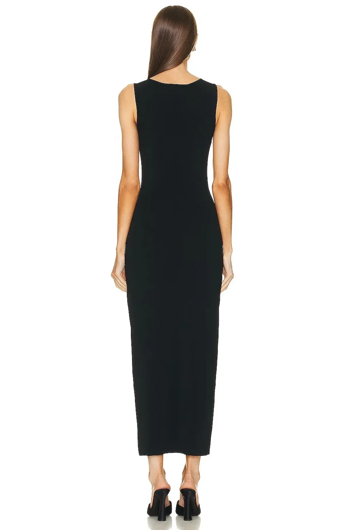 Christopher Esber Crystal Lattice Long Sleeve Column Dress Black Size 8 - Image 2