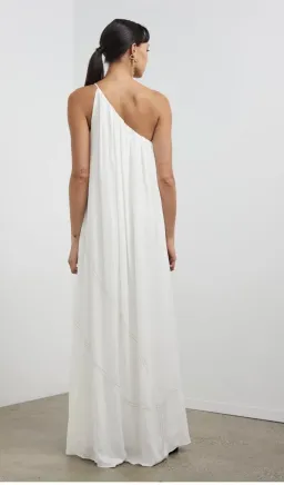 Camilla and Marc One Shoulder Dress White Size 8 for rent on The Volte - image 3