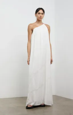 Camilla and Marc One Shoulder Dress White Size 8 for rent on The Volte - image 1