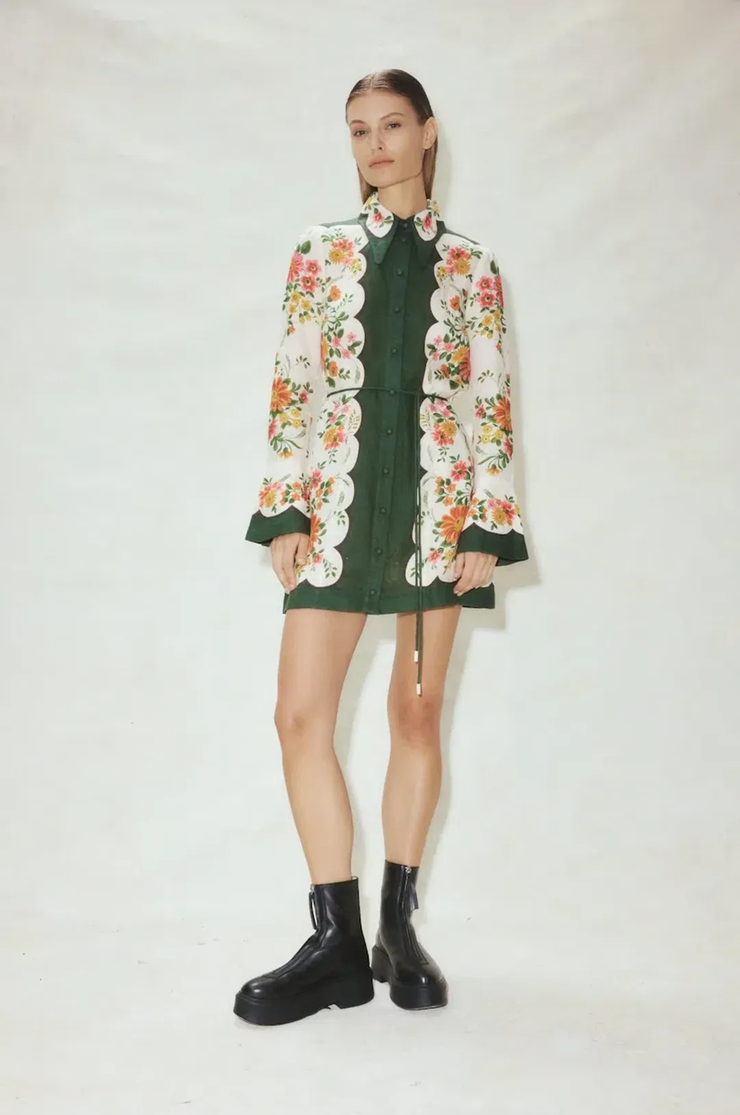 Alemais Elisabetta Mini Dress Floral Size 8 for rent on The Volte - main image