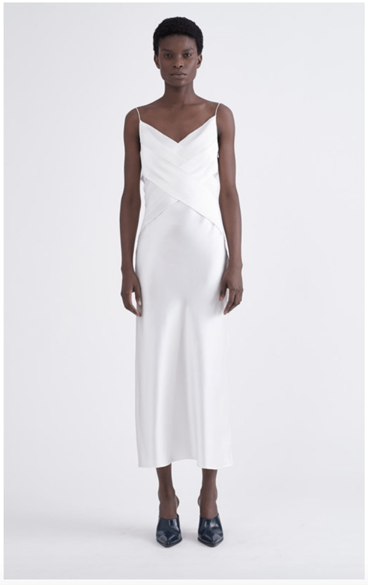 Dion Lee Bias Weave Midi Dress White Size 4 - Image 1