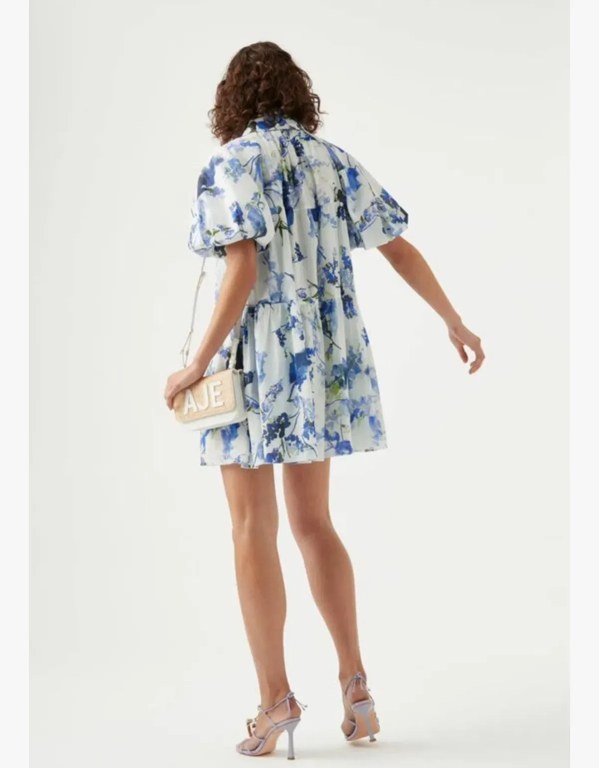 Aje Pablo Smock Mini Dress Print Size AU 8 - Image 2
