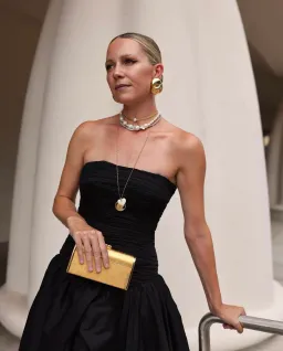 Aje Violette Bubble Hem Maxi Dress Black Size AU 8 for rent on The Volte - image 2