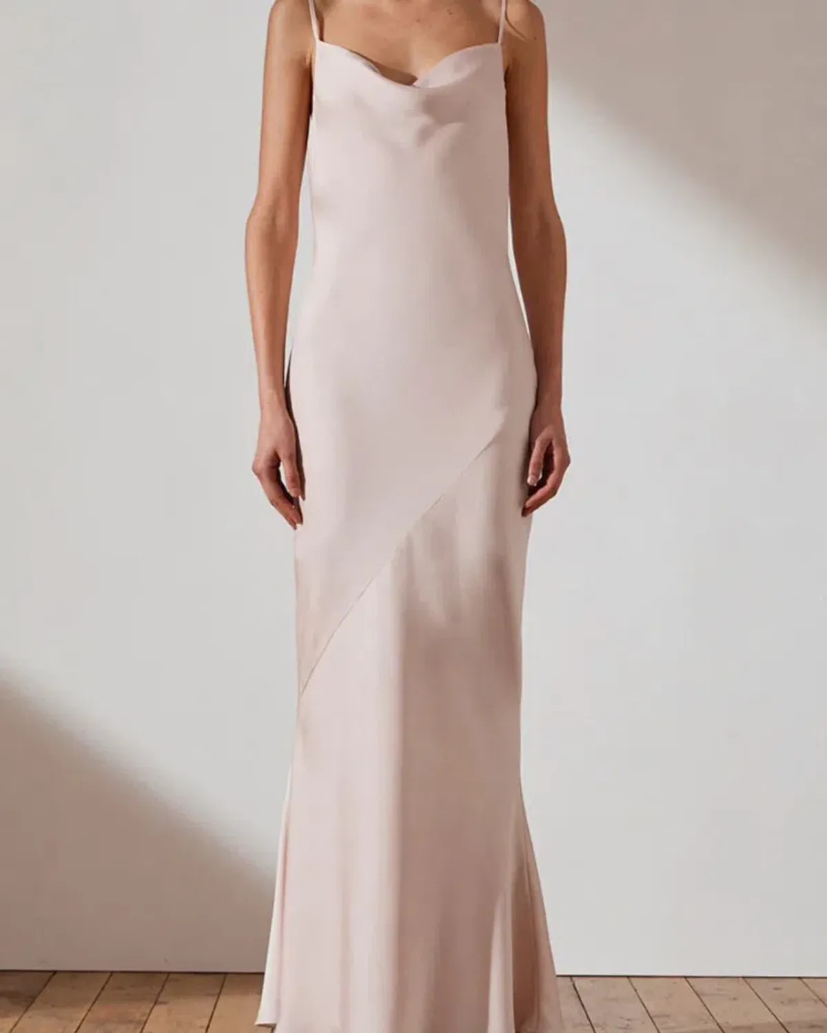 Shona Joy Luxe Bias Cowl Slip Dresss White Size 6 for rent on The Volte - main image