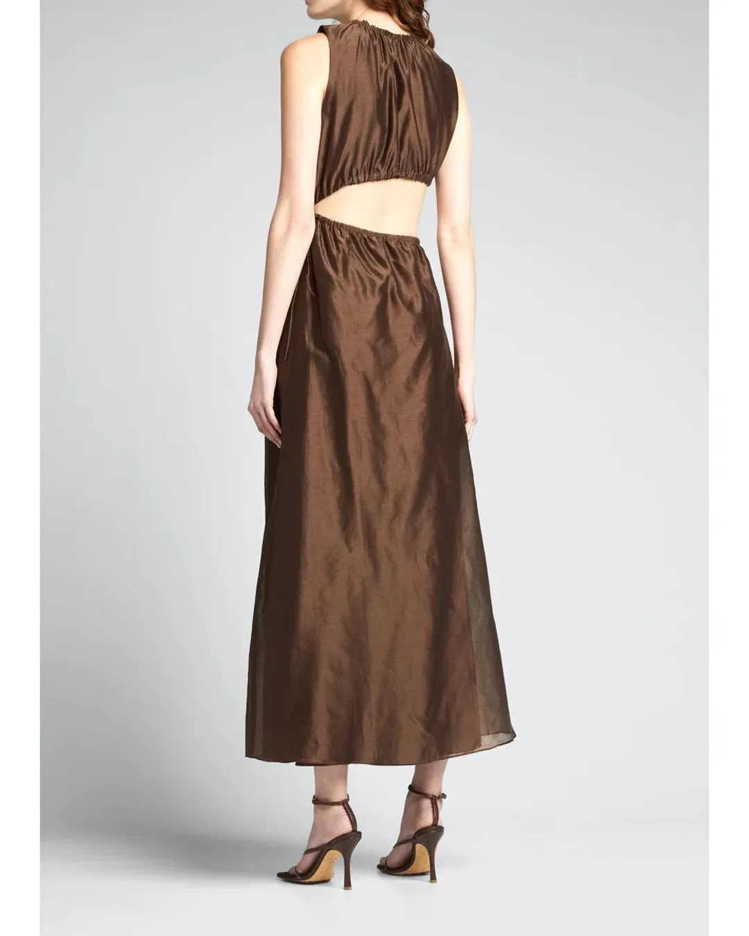 Sir The Label Anje Cut Out Dress Chcolate Size 0 / Au 6 for rent on The Volte - main image