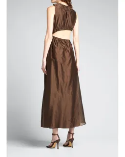Sir The Label Anje Cut Out Dress Chcolate Size 0 / Au 6 for rent on The Volte - image 2