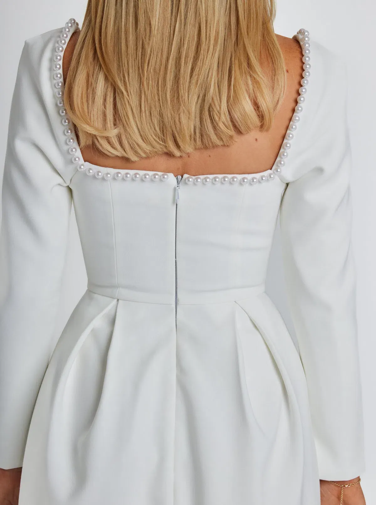 Odd Muse The Ultimate Muse Pearl Dress White Size 10 - Image 3