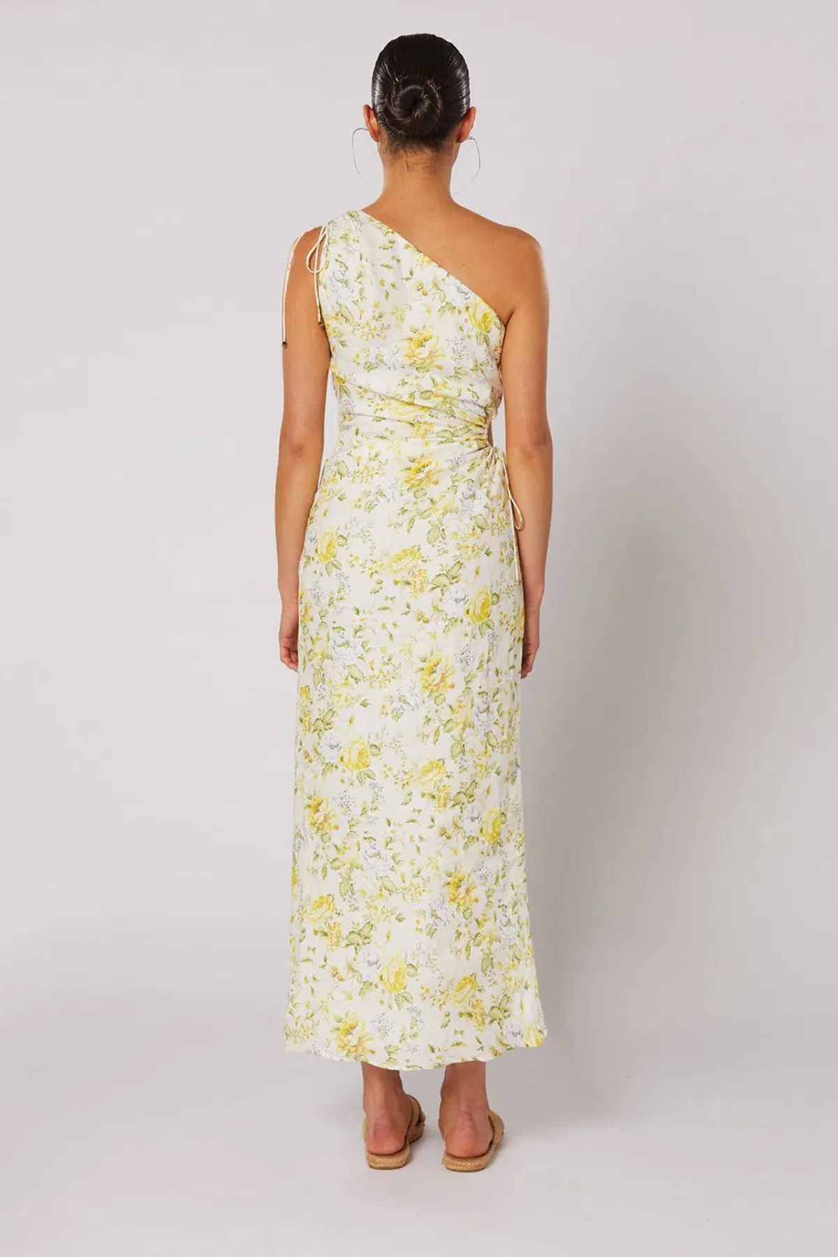 Winona Limette One Shoulder Dress Floral Size 8 - Image 3