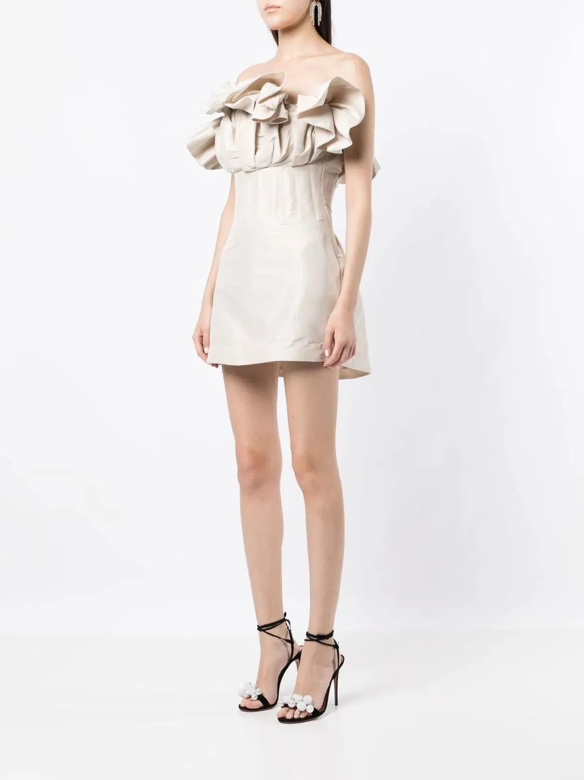 Rachel Gilbert Freida Mini Dress Stone Size AU 8 - Image 1