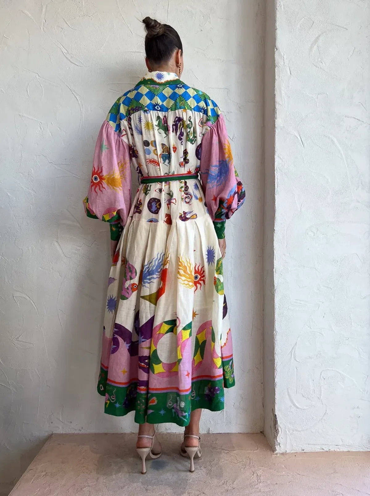 Alemais Seeker Shirtdress Multi Print Size 10 - Image 4
