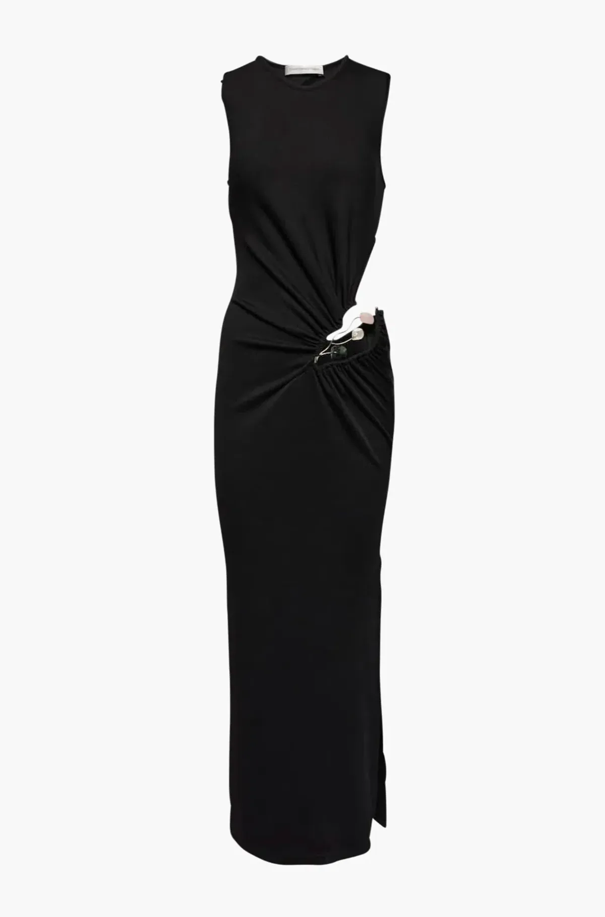 Christopher Esber Folia Float Buckle Tank Dress Midi Black Size 8 - Image 6