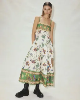Alemais Birdie Sundress Midi Dress Multi Size 12 for rent on The Volte - image 1