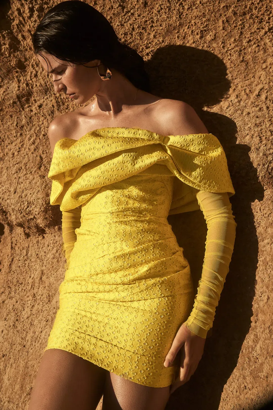 Eliyah The Label Oscar Dress Yellow Size 12 for rent on The Volte - main image
