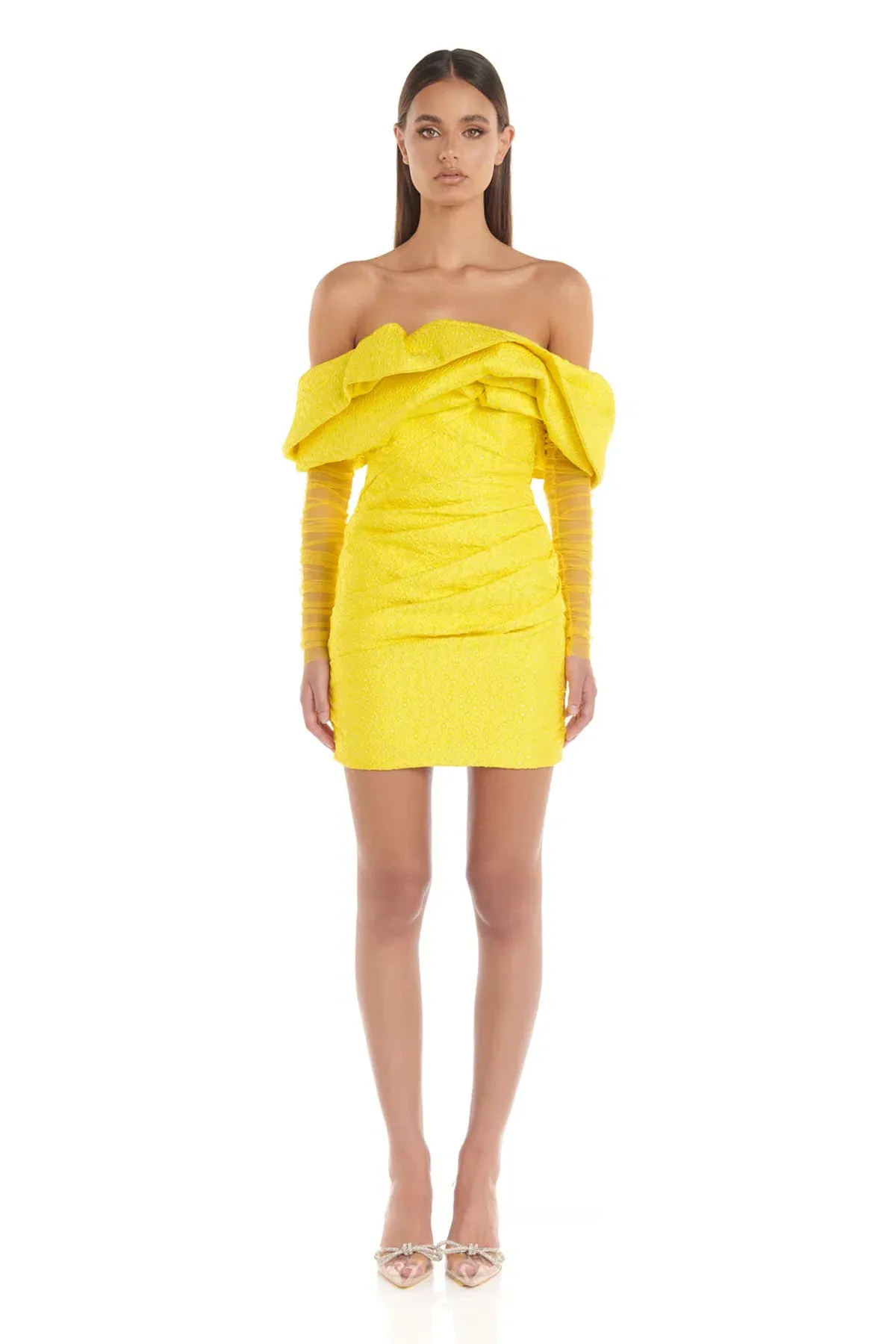 Eliyah The Label Oscar Dress Yellow Size 12 - Image 1