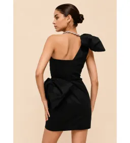 Rachel Gilbert Fauve Mini Dress in Black Size 3/AU12 for rent on The Volte - image 2