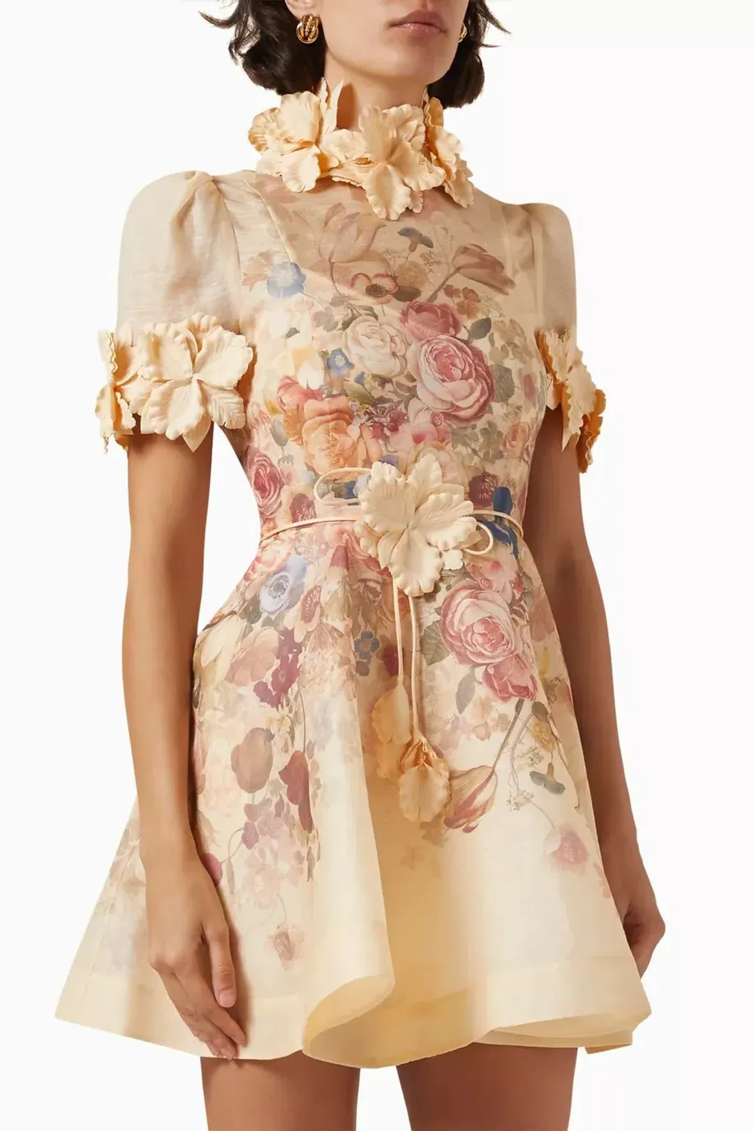 Zimmermann Luminosity Liftoff Mini Dress Print Size 2/ AU 12 for rent on The Volte - main image