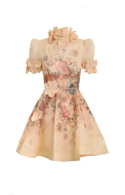 Zimmermann Luminosity Liftoff Mini Dress Print Size 2/ AU 12 for rent on The Volte - image 4