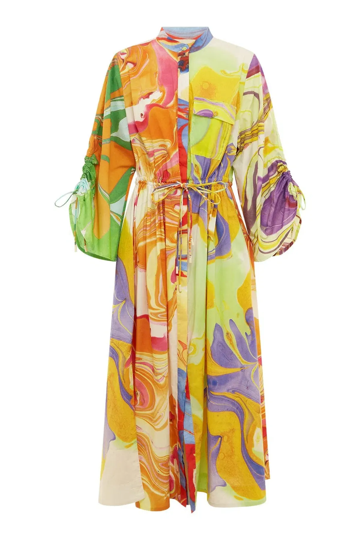 Alemais Luca Shirtdress Multi Size 14 - Image 3