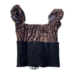 I AM GIA Leopard Rhia Corset Crop Top Size S/Au 8 for rent on The Volte - image 5
