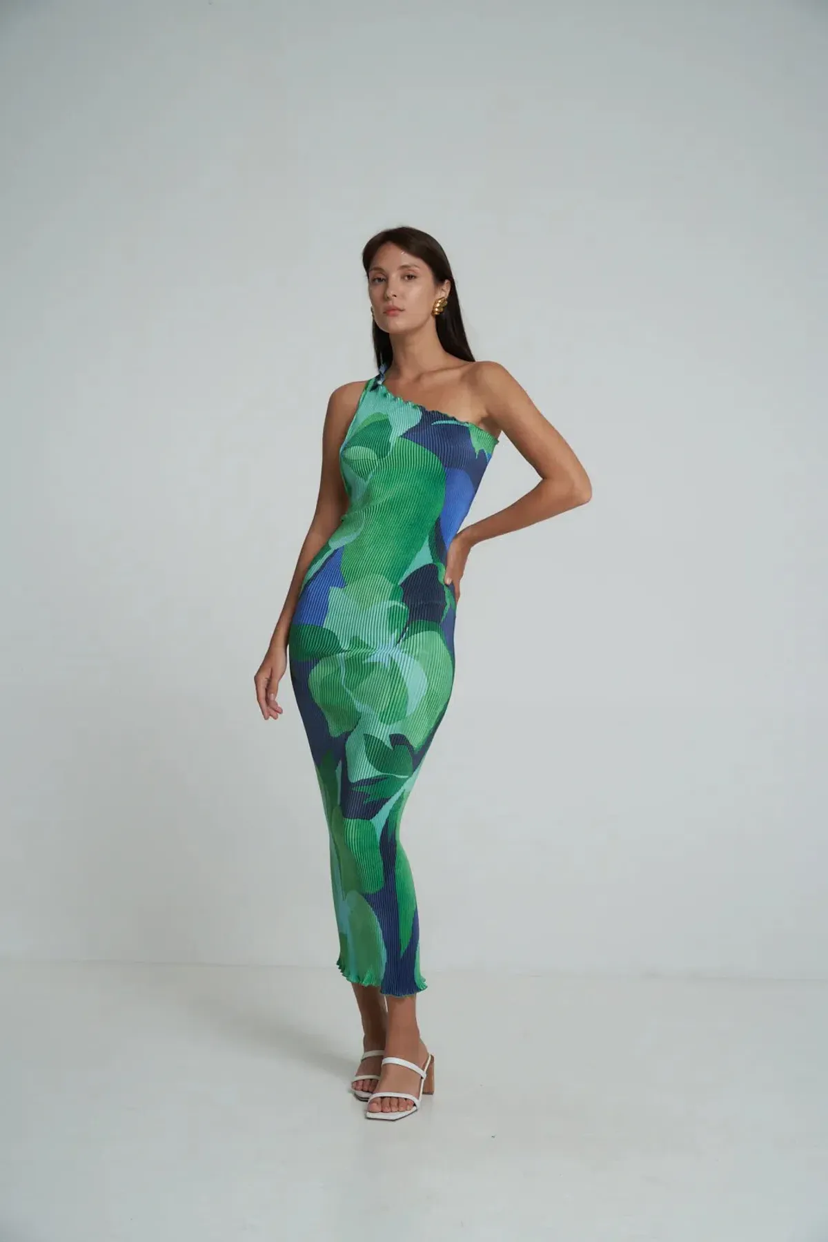 Lidee Naomi Gown Capri Green for rent on The Volte - main image