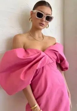 Rachel Gilbert Xavier Mini Dress Pink Size 0 / AU 6 for rent on The Volte - image 4