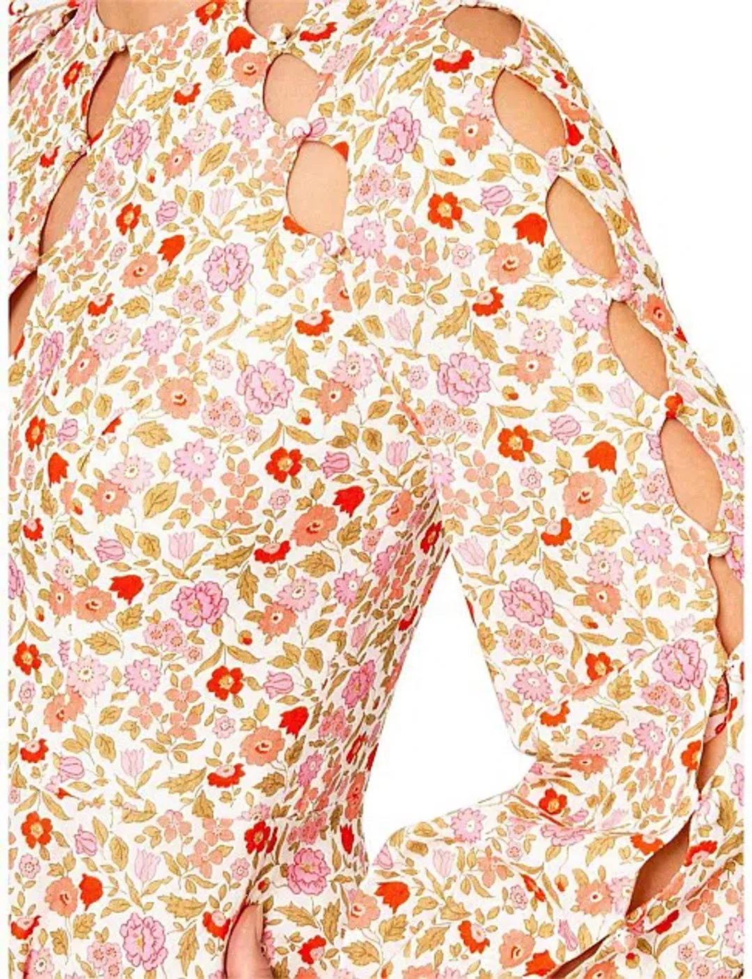 Zimmermann Goldie Scallop Short Dress Floral Size 1 / AU 10 for rent on The Volte - main image