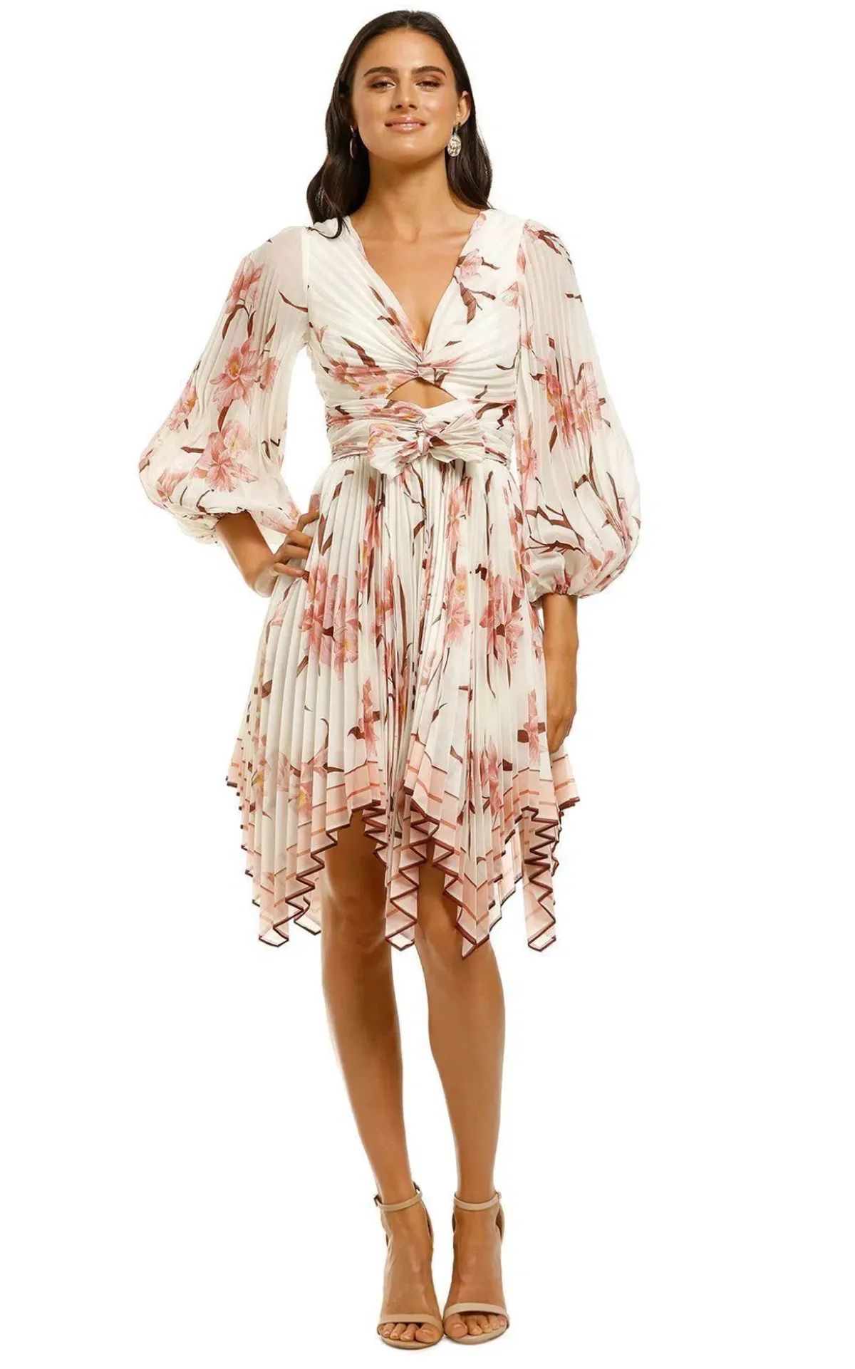 Zimmermann Corsage Pleat Mini Dress Print Size 0 / AU 8 - Image 1